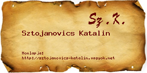 Sztojanovics Katalin névjegykártya